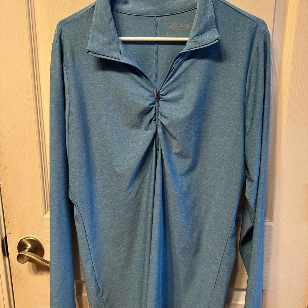Eddie Bauer Women's Teal Long Sleeve Blouse